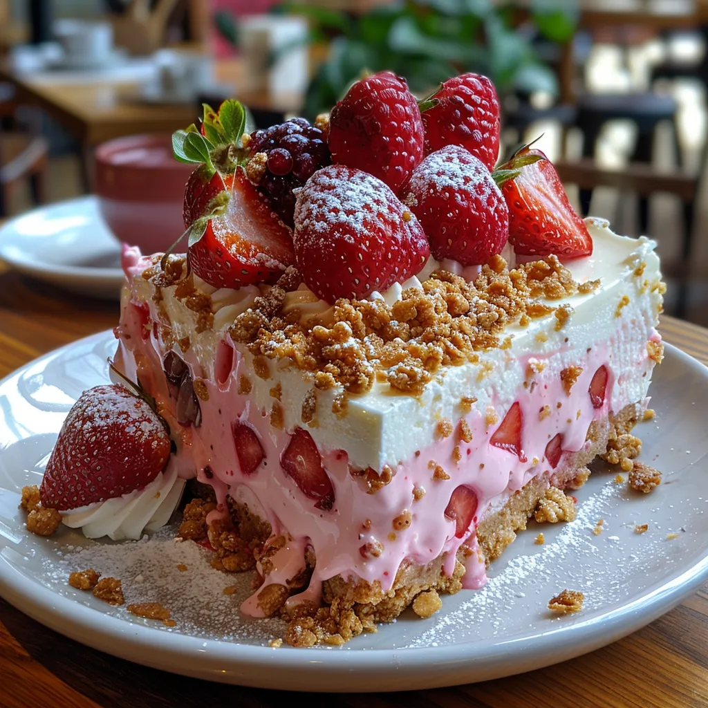 Berrylicious Strawberry Crunch CheeseCake