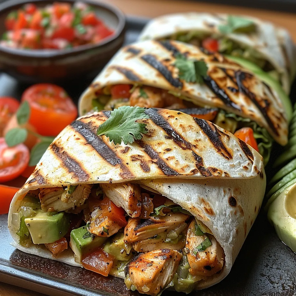 Grilled Chicken Avocado Ranch Wrap ingredients