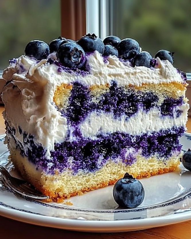 Nova Scotia Blueberry Cream Cake ingredients
