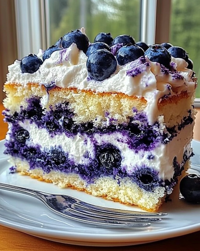 Nova Scotia Blueberry Cream Cake