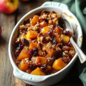 Delicious Autumn Apple Butternut Bake with fresh apples and squash