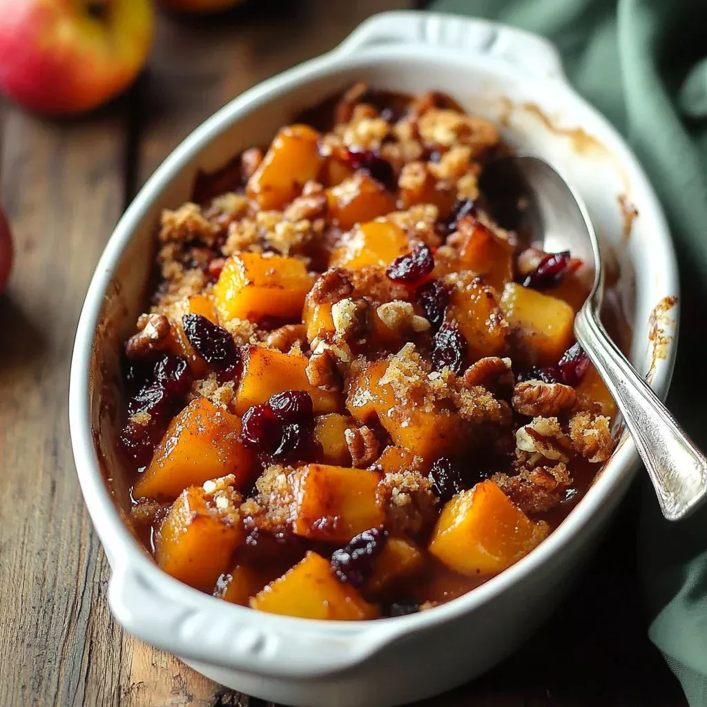 Delicious Autumn Apple Butternut Bake with fresh apples and squash