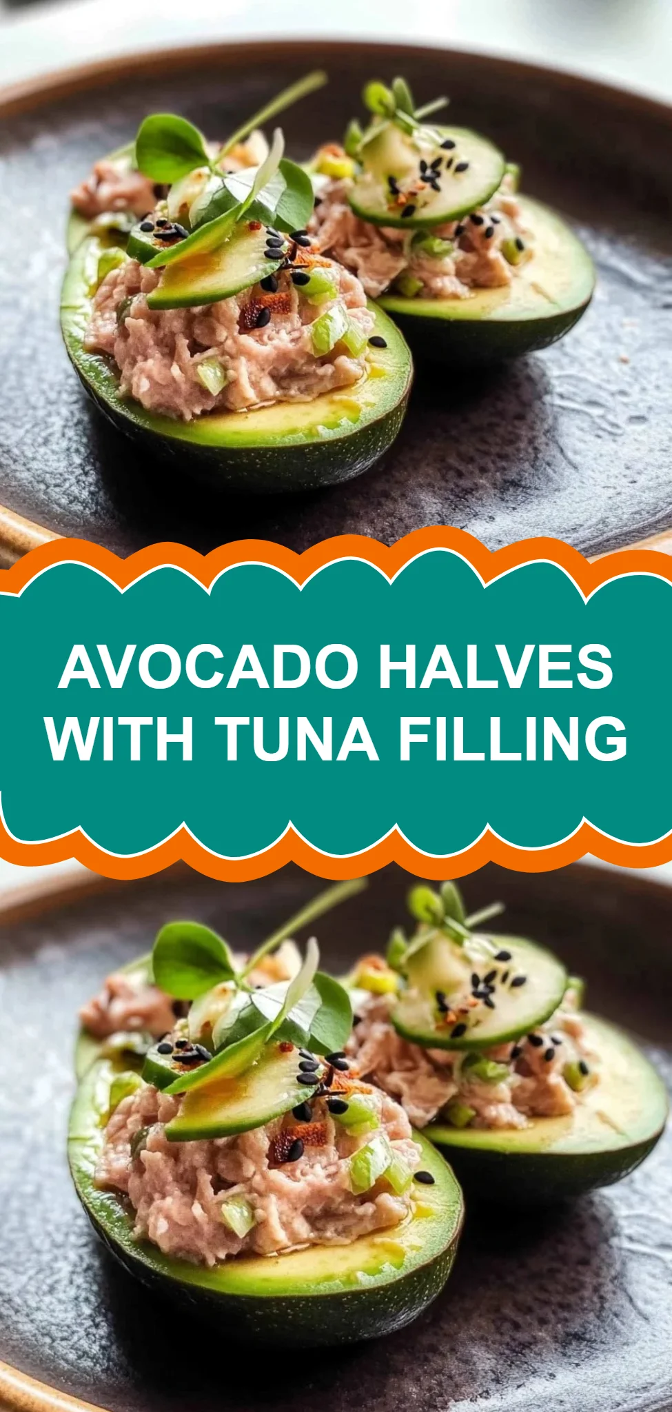 Avocado Halves with Tuna Filling
