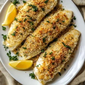 Delicious Baked Pollock fillet served with vegetables and lemon
