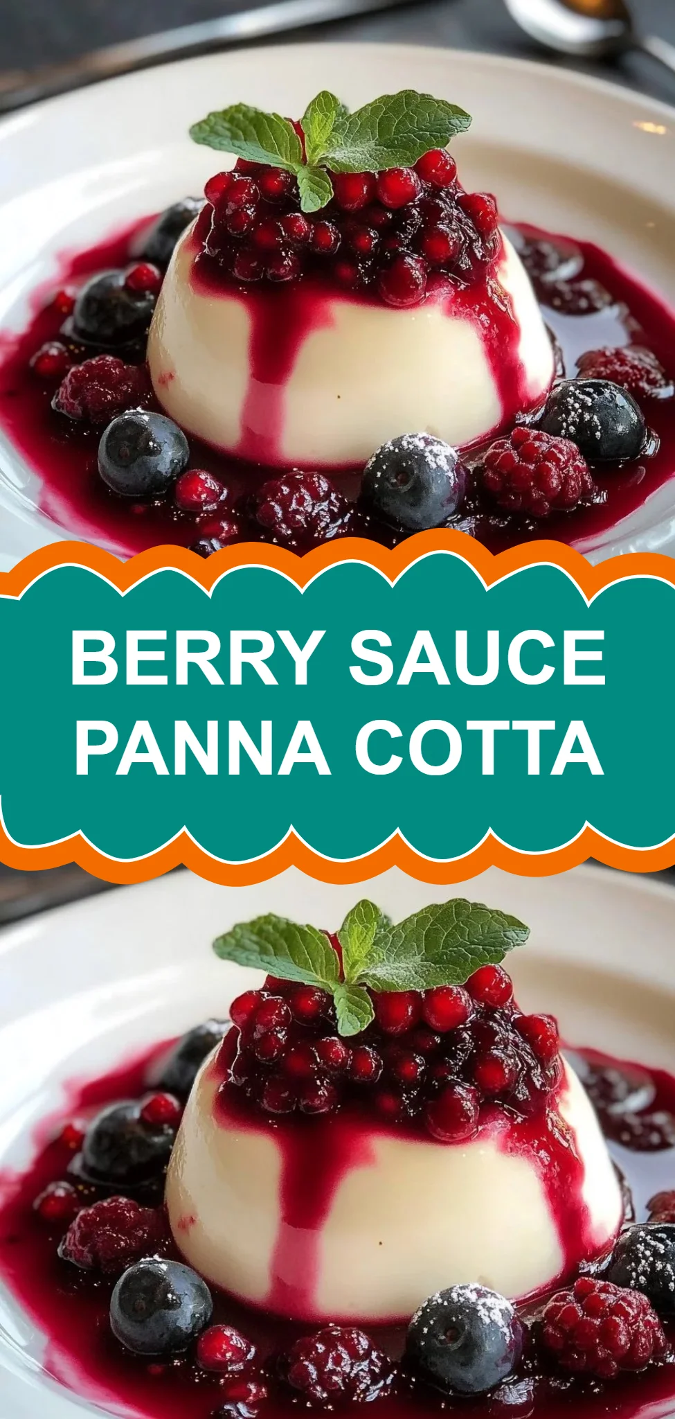 Berry Sauce Panna Cotta
