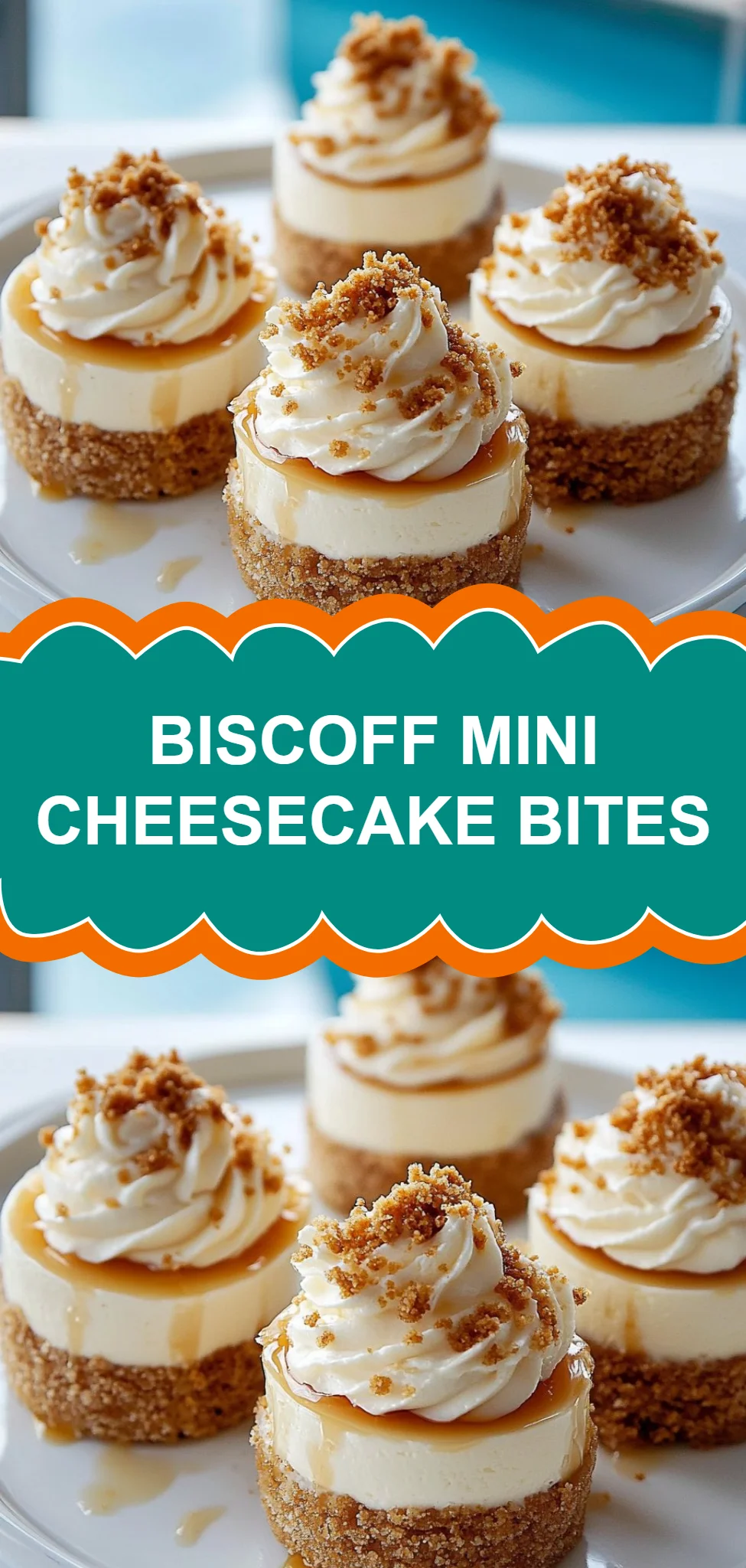 Biscoff Mini Cheesecake Bites
