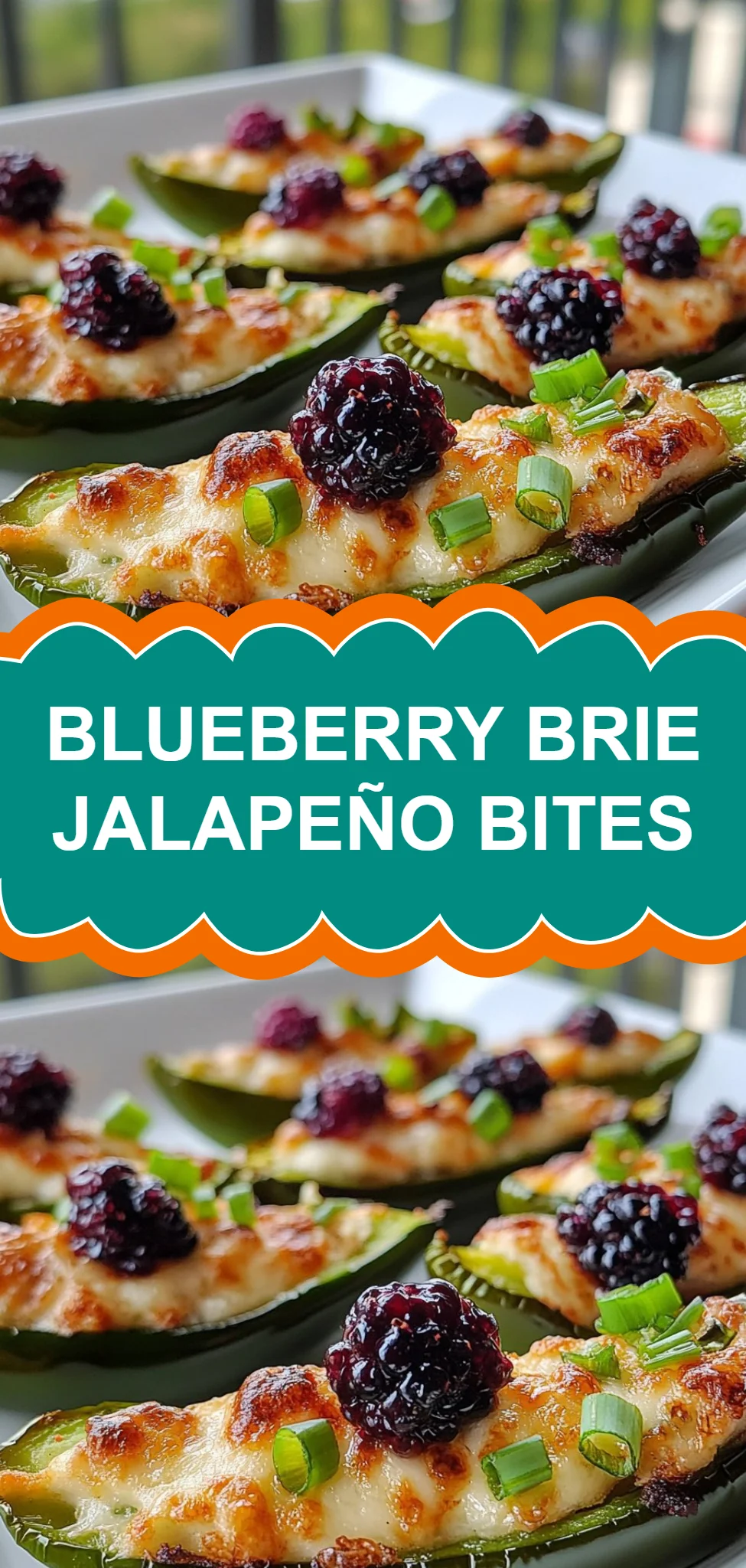 Blueberry Brie Jalapeño Bites