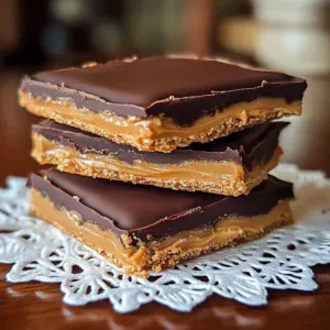Delicious Buckeye No-Bake Graham Crackers ready to serve