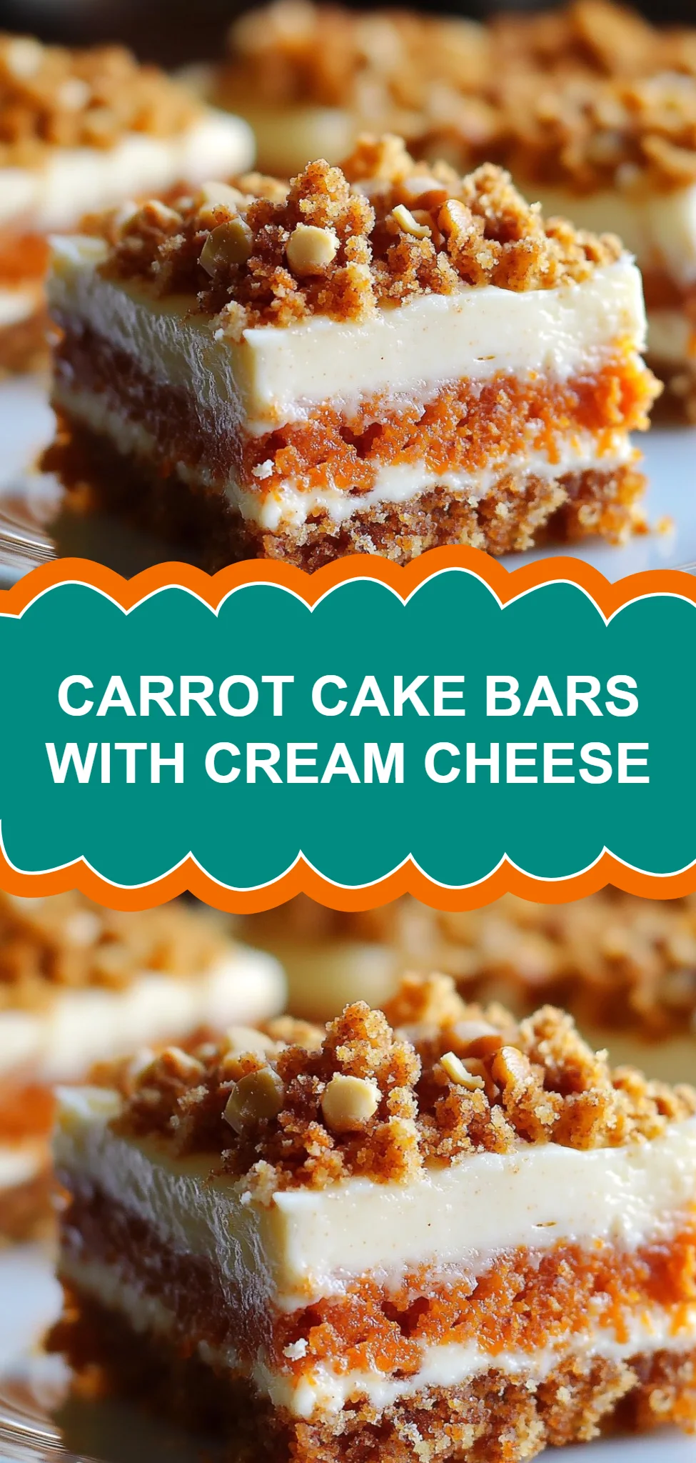 Carrot Cake Bars with Cream Cheese