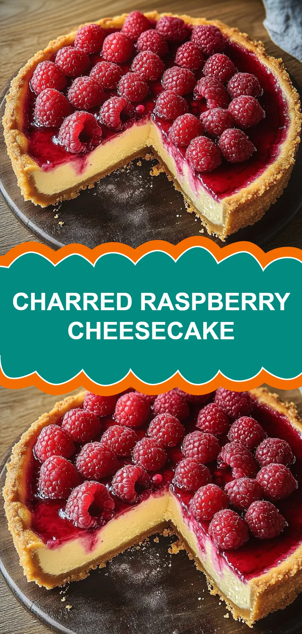 Charred Raspberry Cheesecake