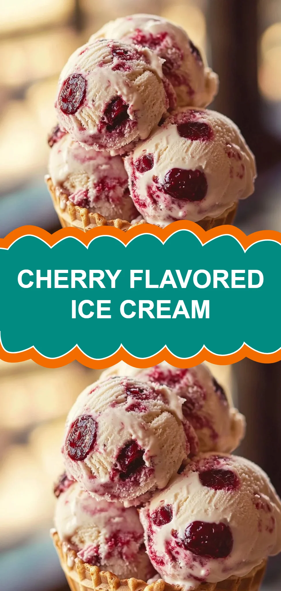Cherry Flavored Ice Cream