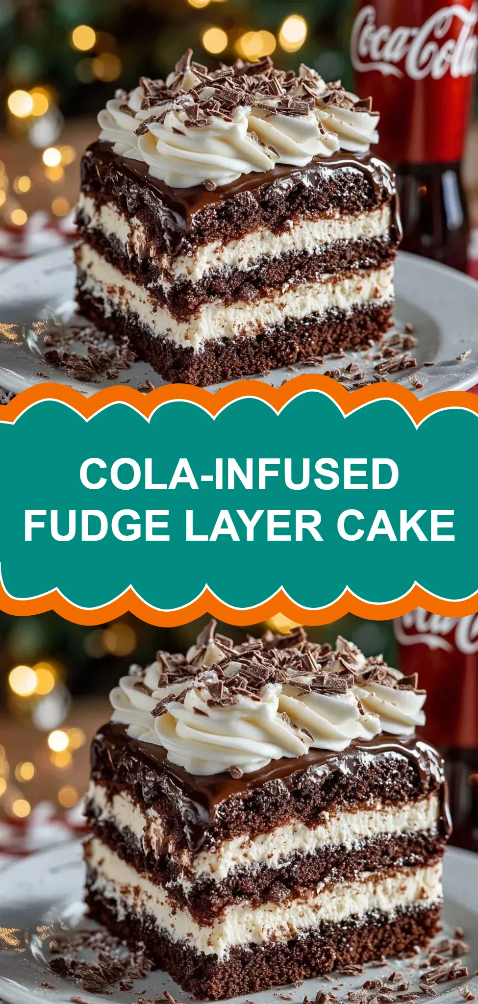 Cola-Infused Fudge Layer Cake