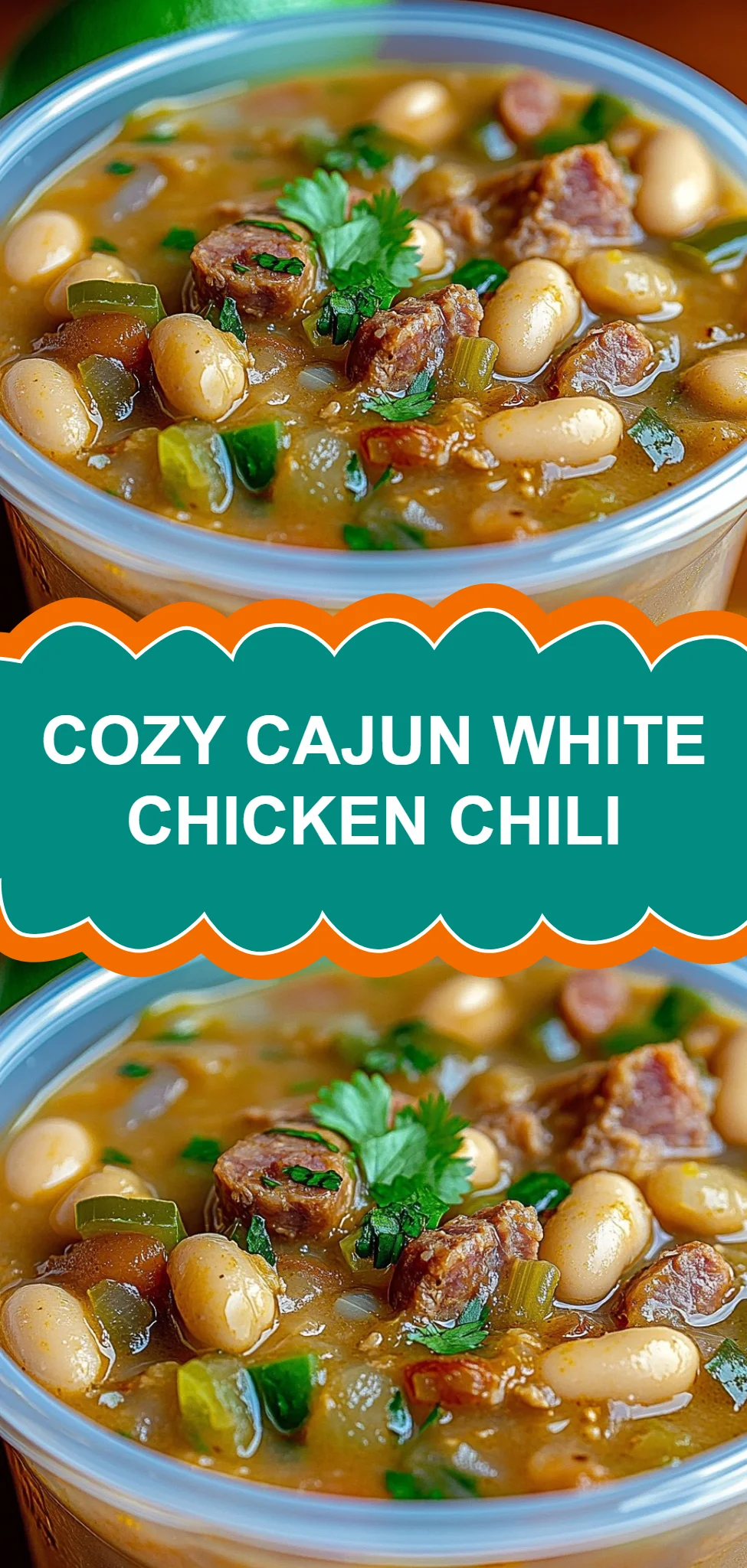 Cozy Cajun White Chicken Chili