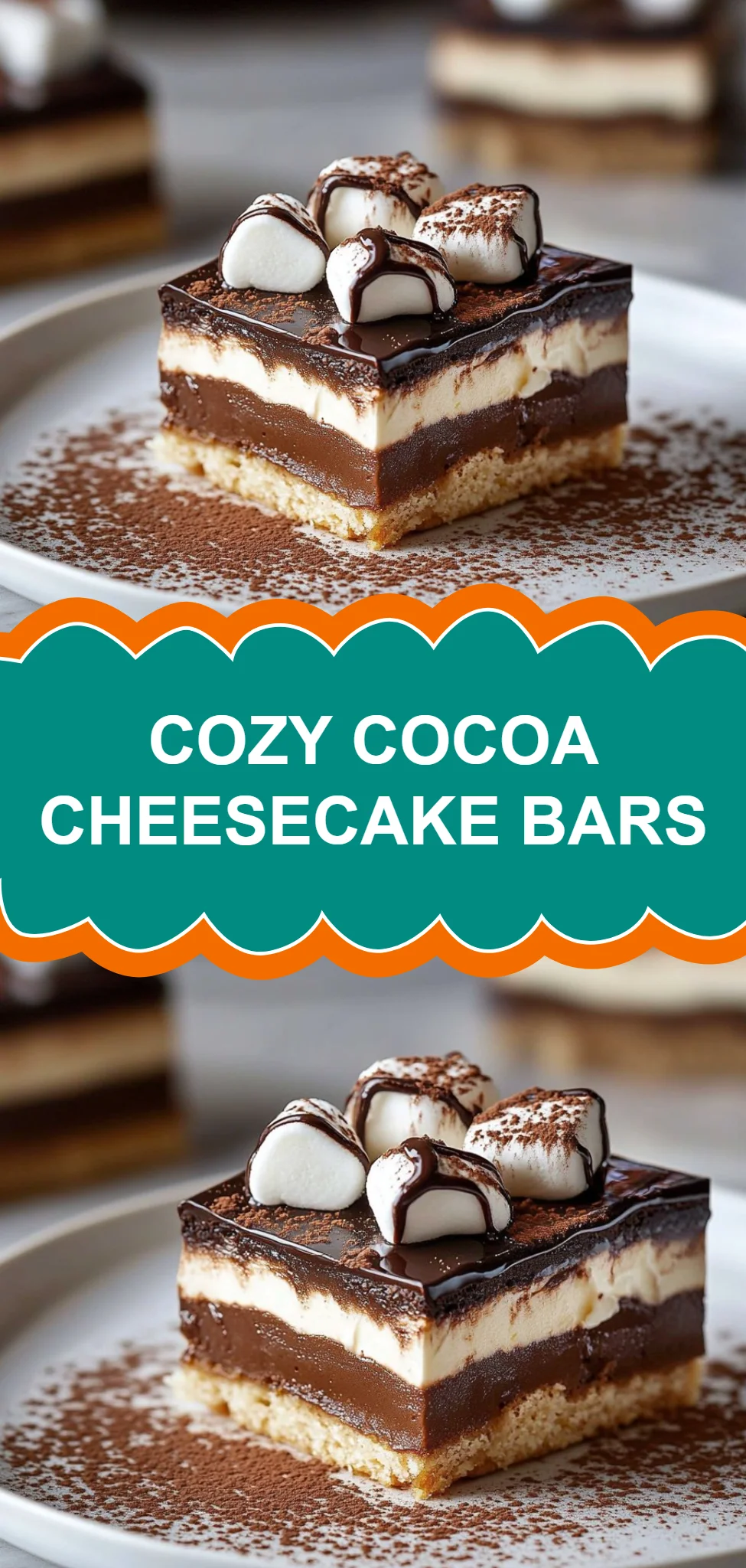 Cozy Cocoa Cheesecake Bars