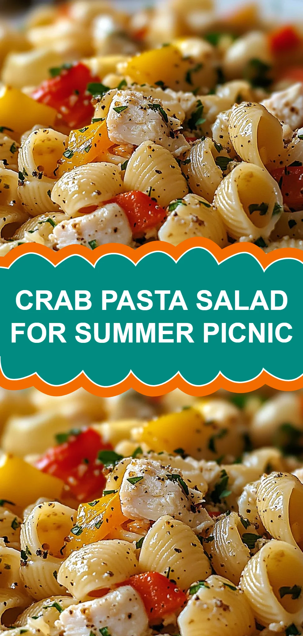 Crab Pasta Salad for Summer Picnic