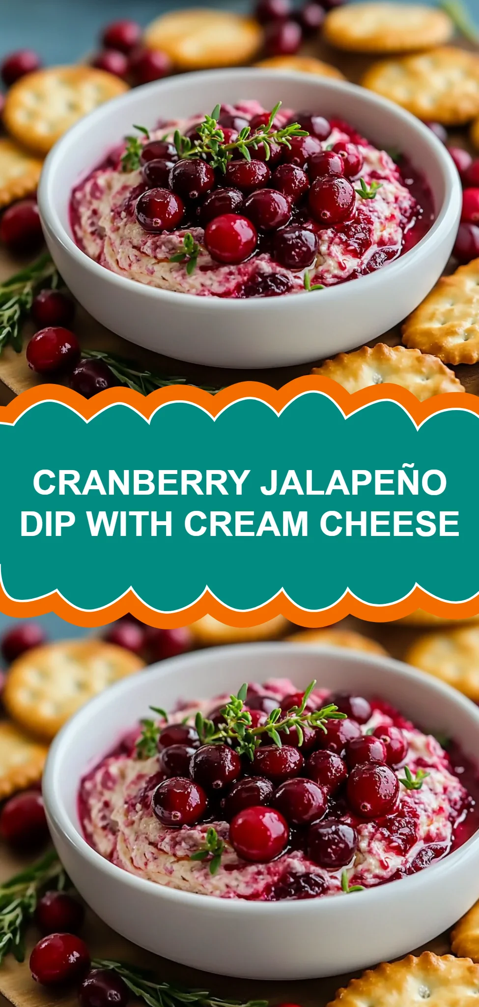 Cranberry Jalapeño Dip with Cream Cheese