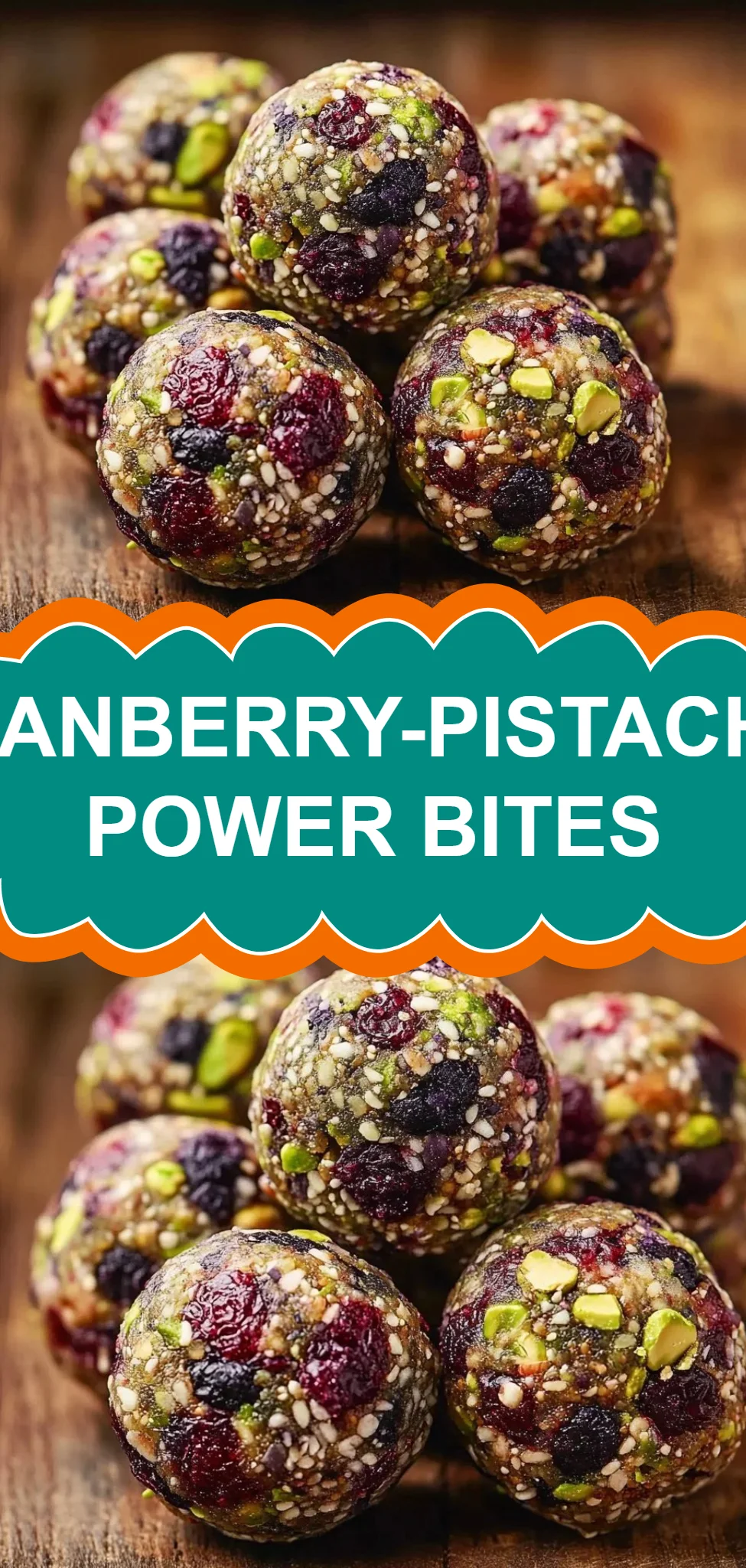 Cranberry-Pistachio Power Bites