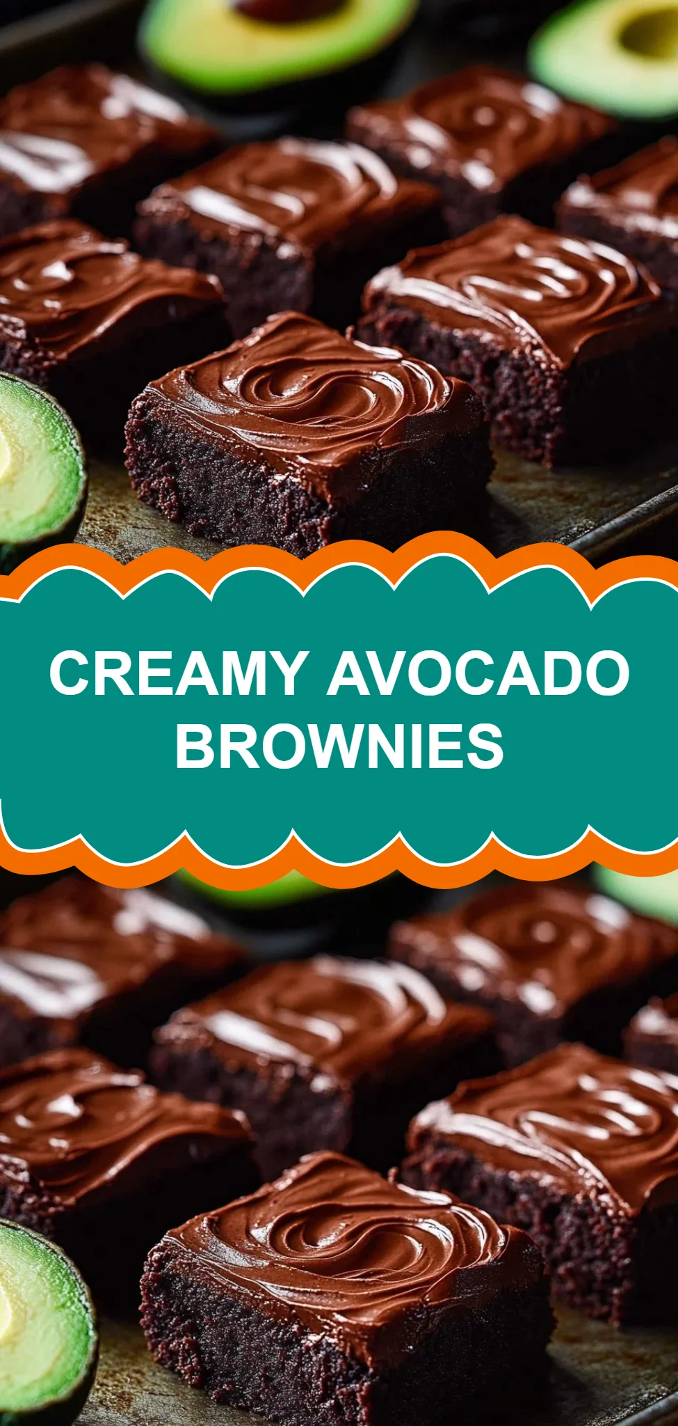 Creamy Avocado Brownies