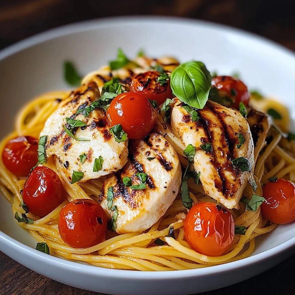 Creamy Burrata Pasta with Chicken recipe featuring rich flavors and textures