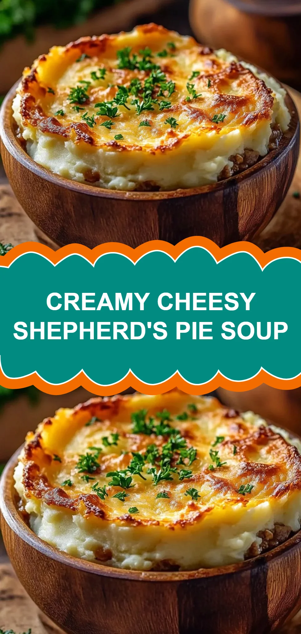 Creamy Cheesy Shepherd's Pie Soup