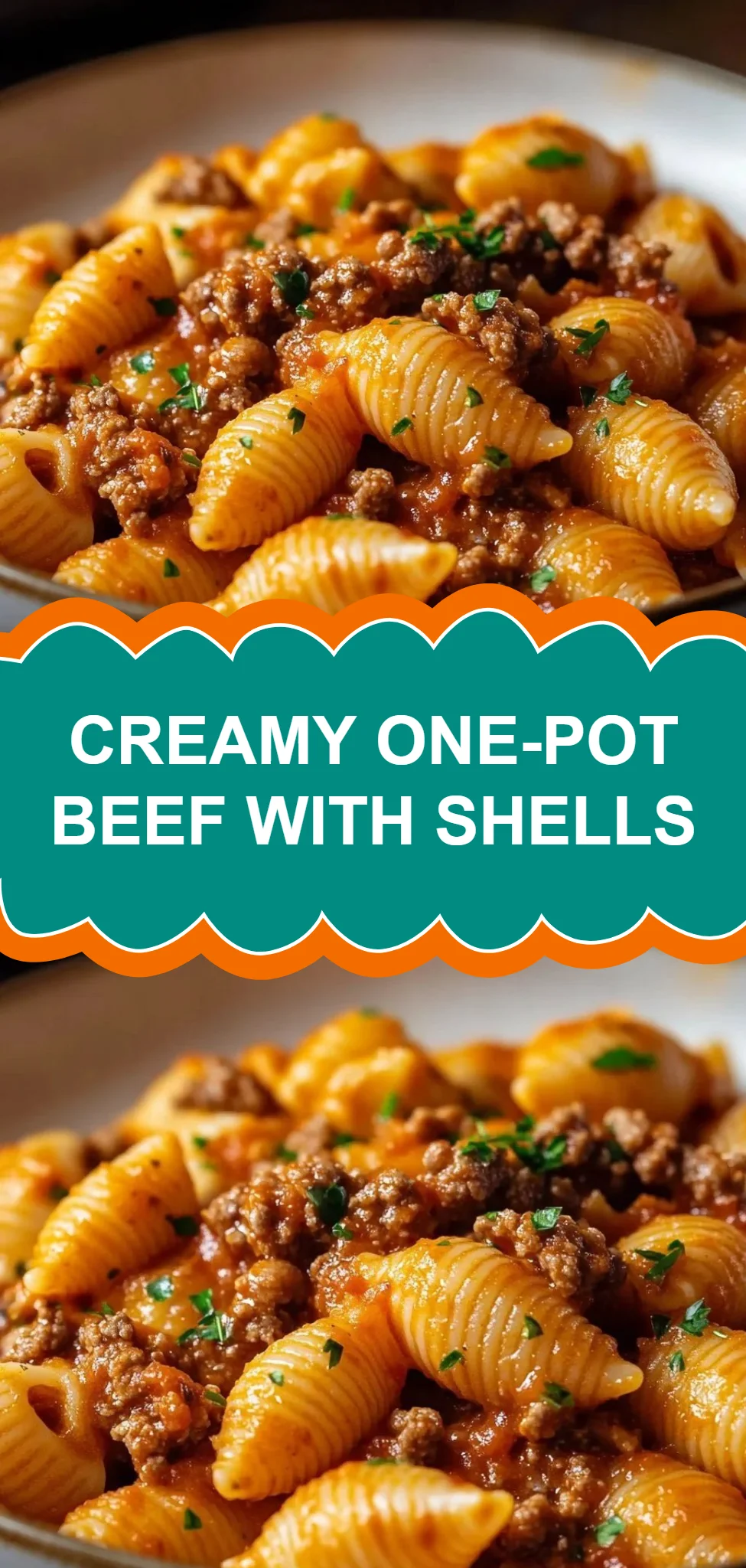 Creamy One-Pot Beef with Shells