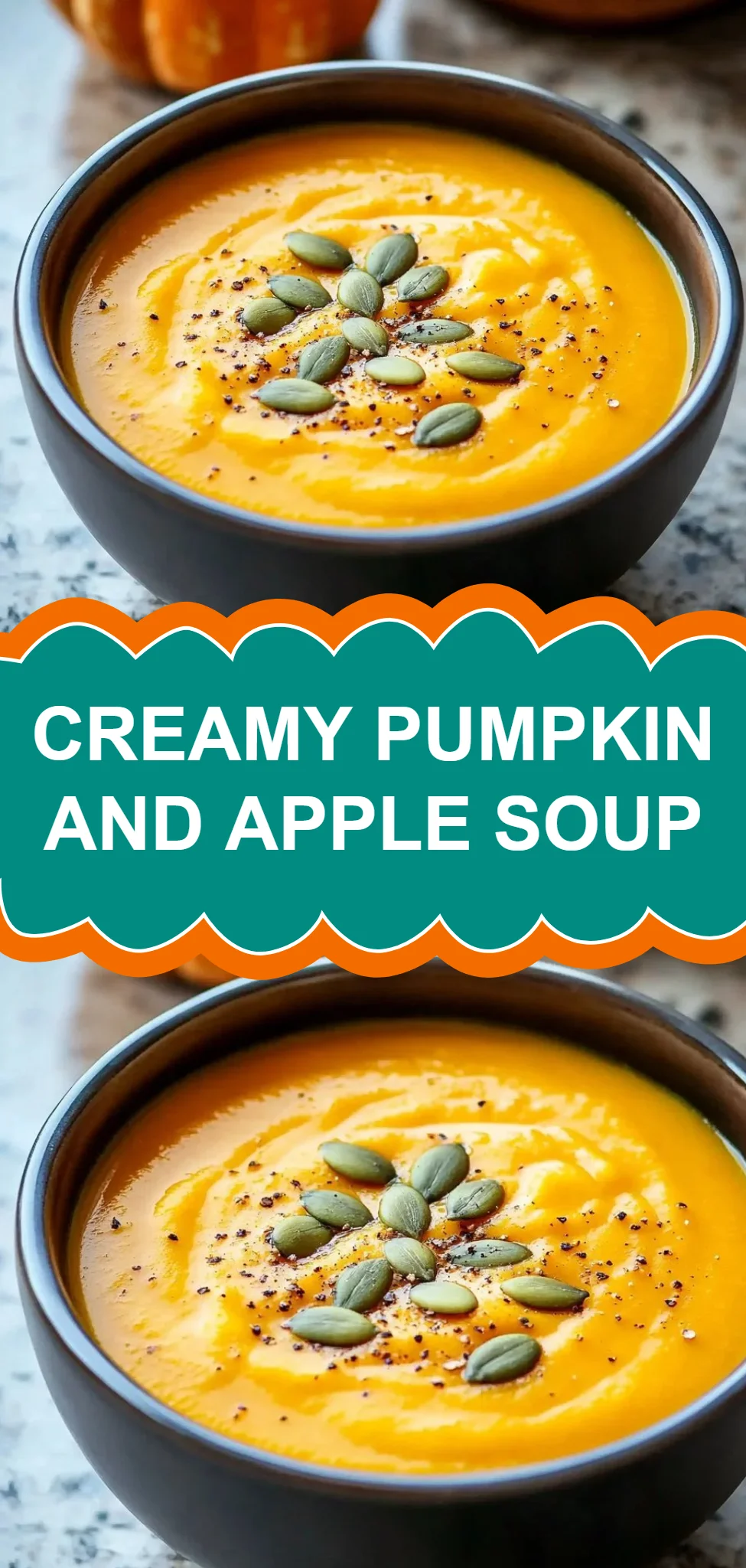 Creamy Pumpkin and Apple Soup