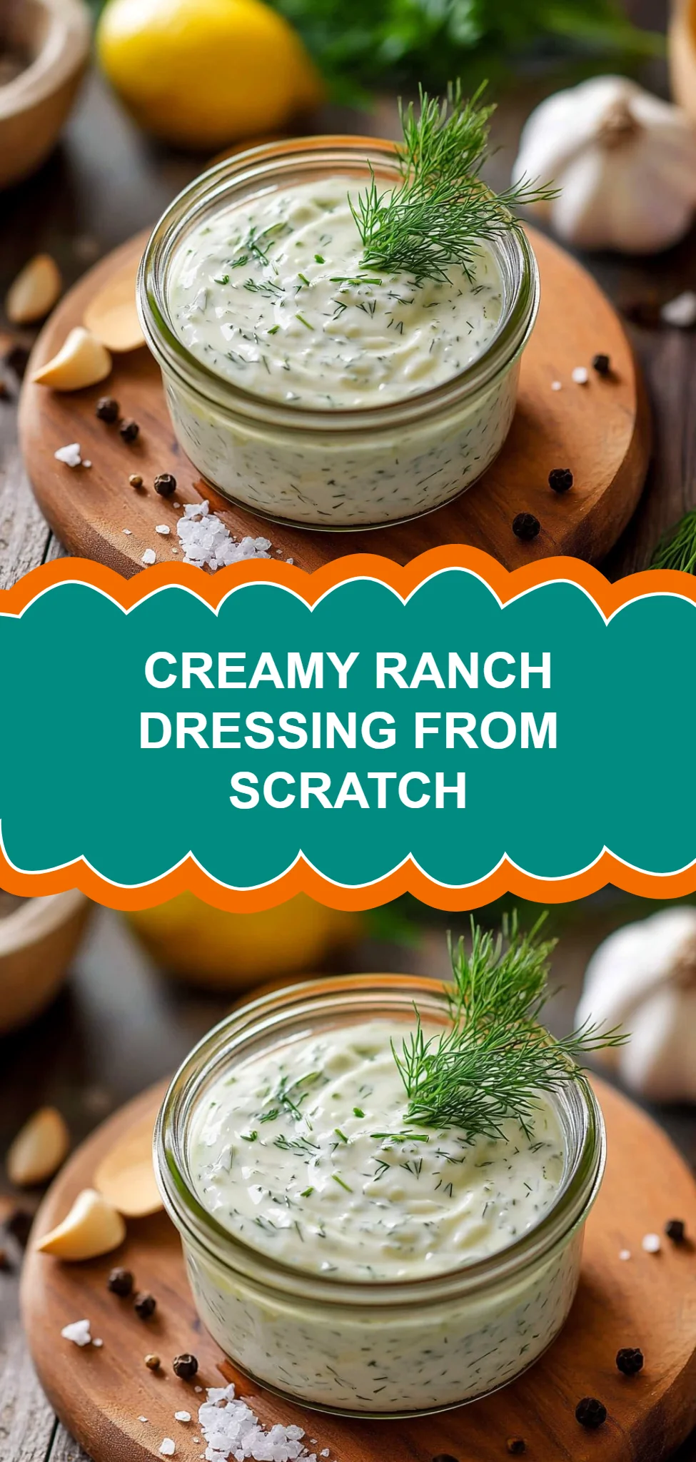 Creamy Ranch Dressing From Scratch