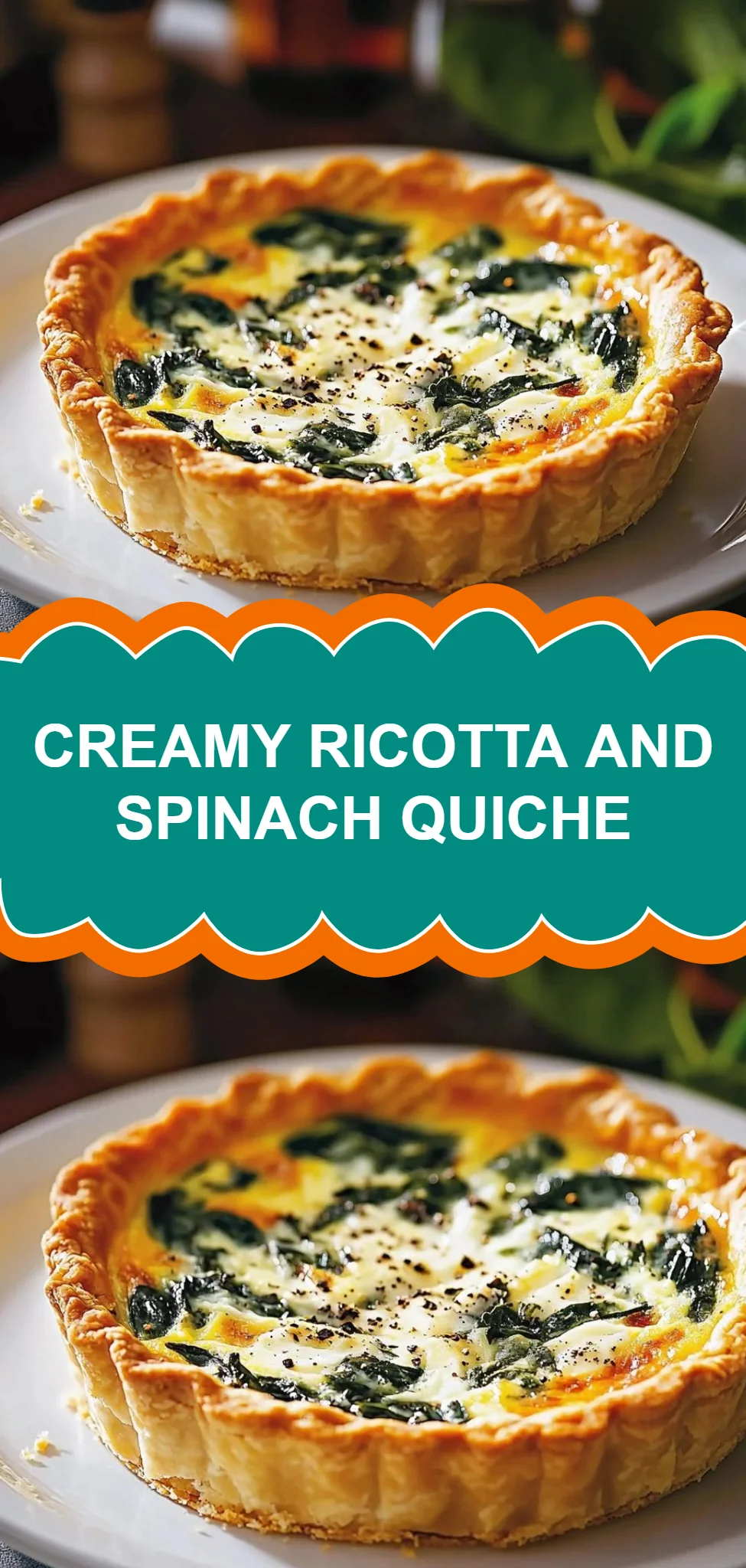Creamy Ricotta and Spinach Quiche