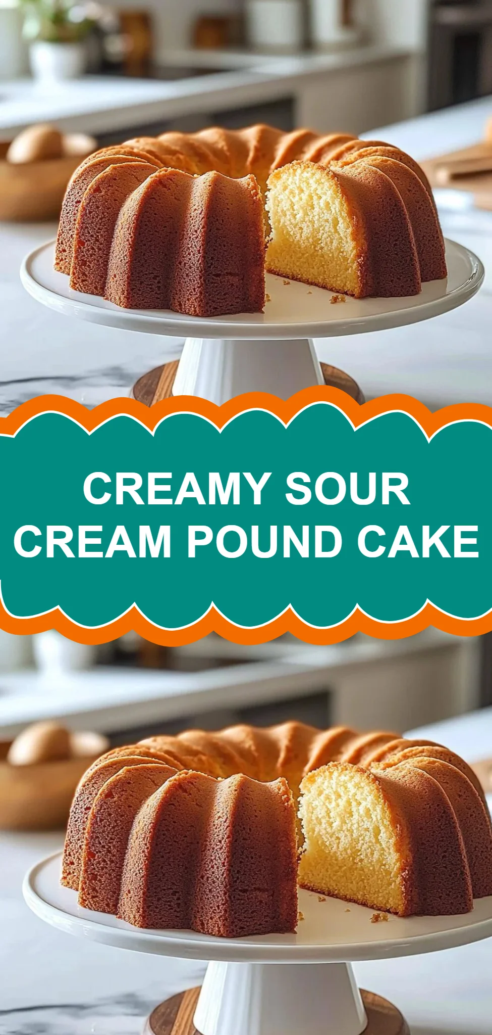 Creamy Sour Cream Pound Cake