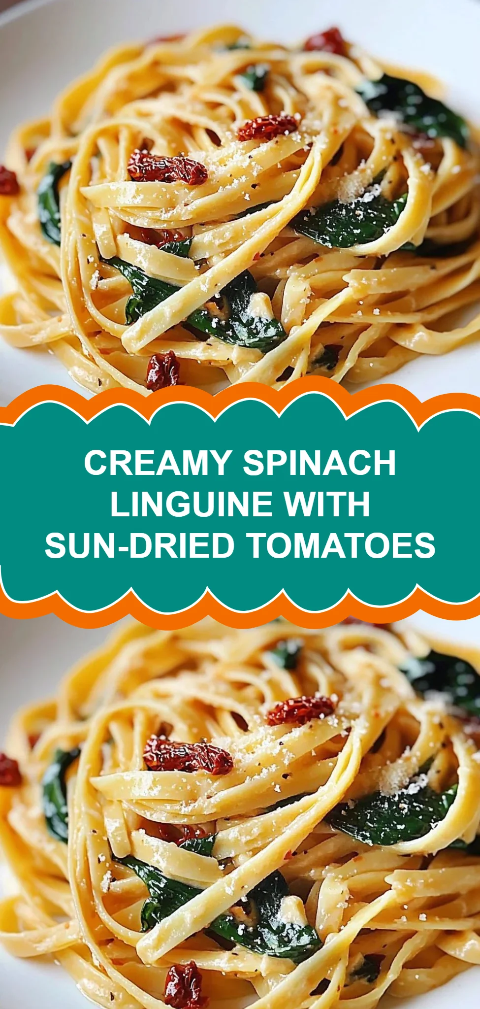 Creamy Spinach Linguine with Sun-Dried Tomatoes