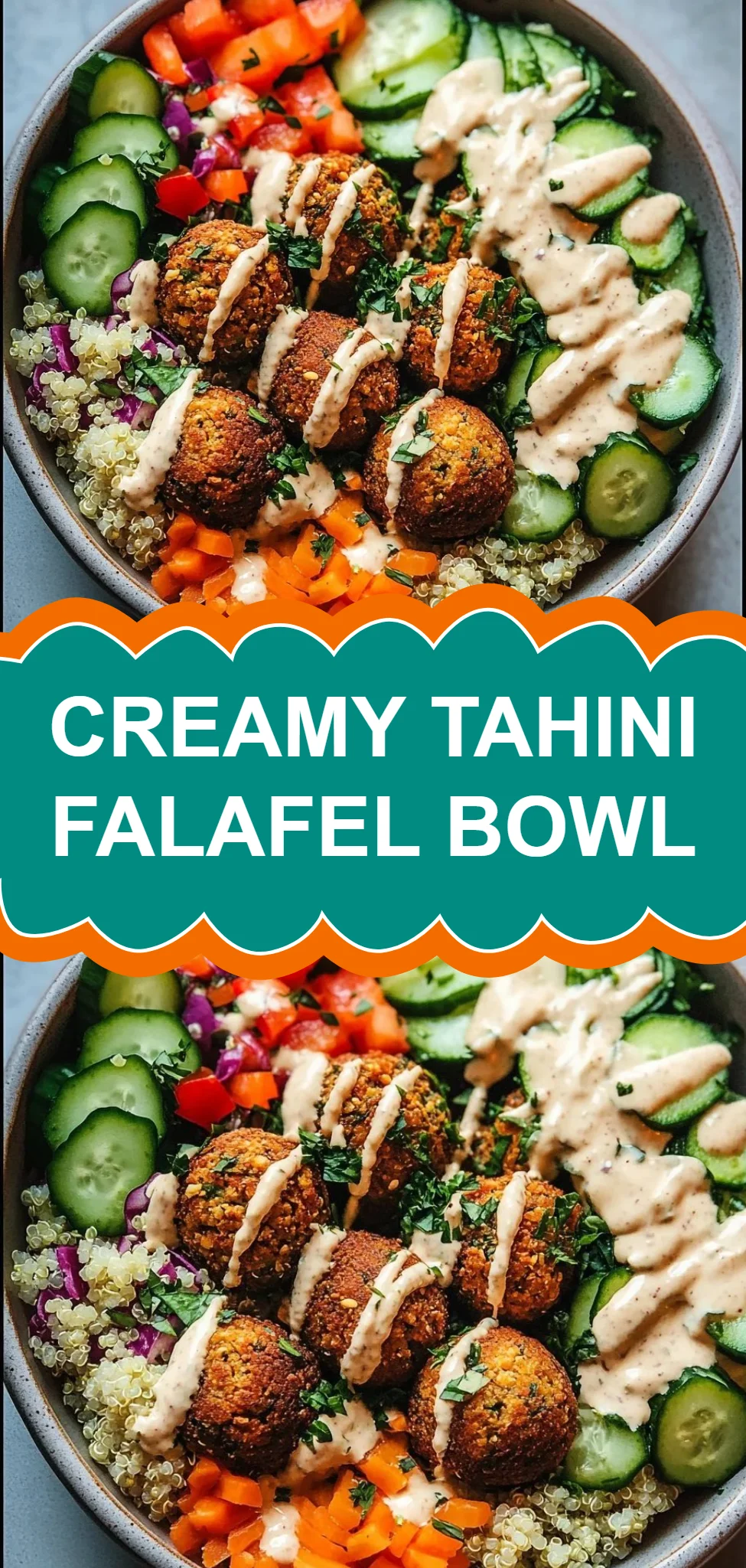 Creamy Tahini Falafel Bowl