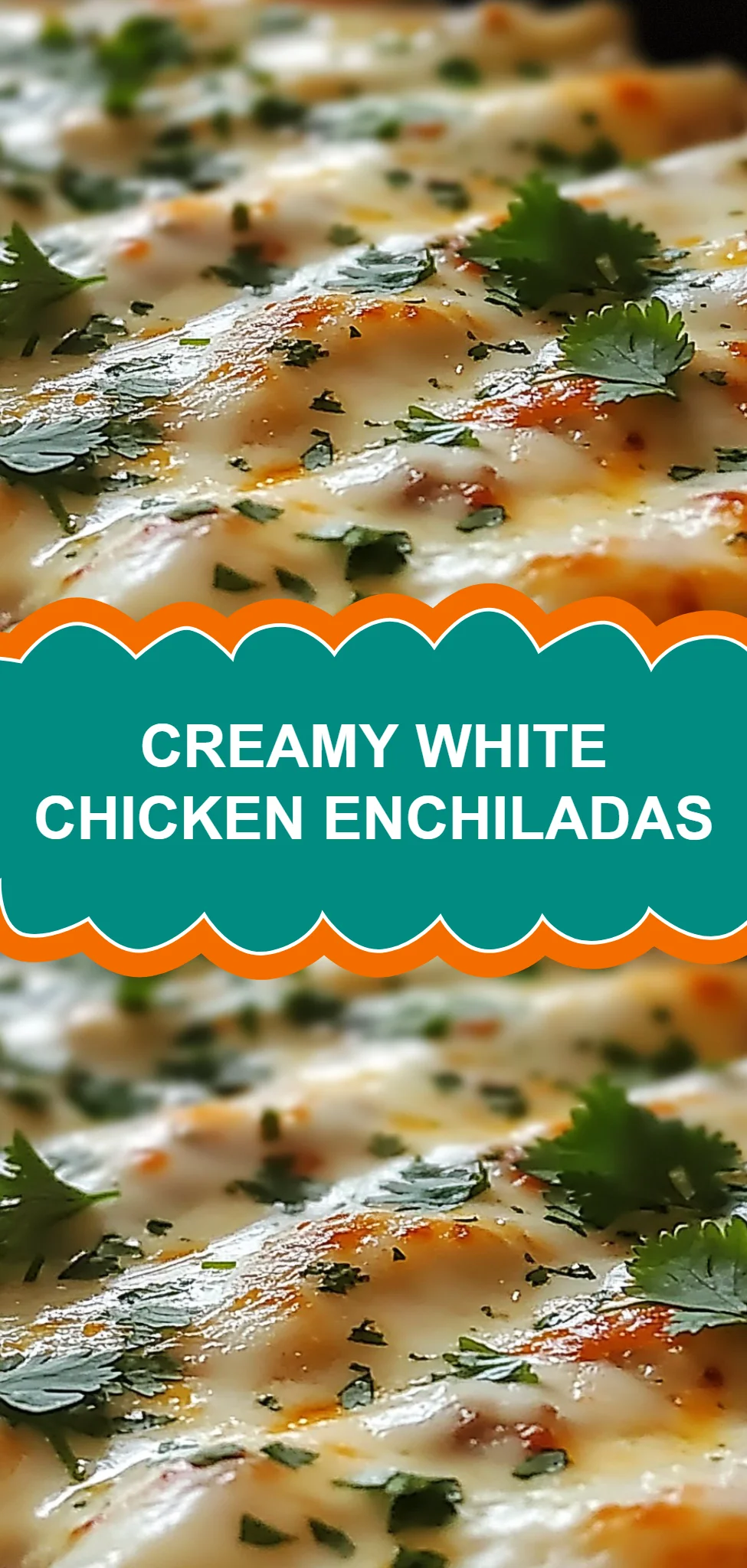 Creamy White Chicken Enchiladas