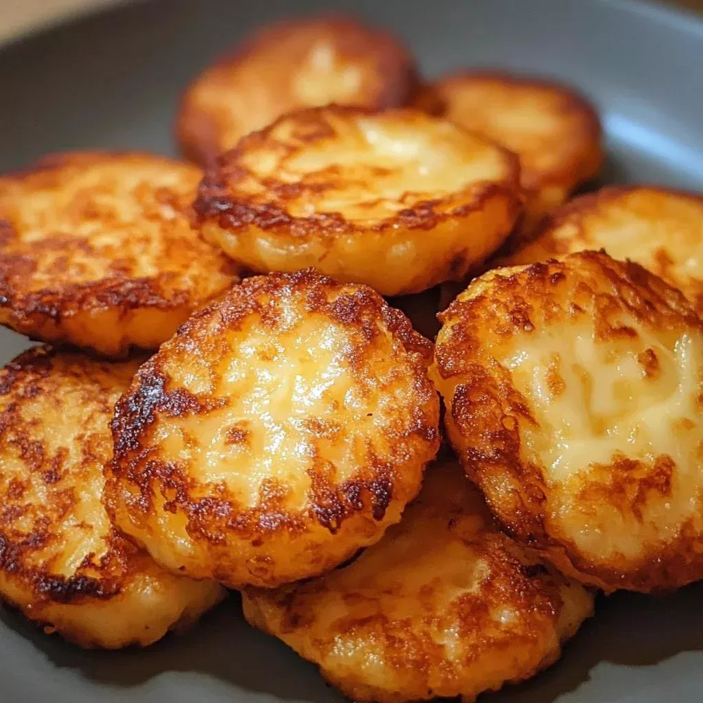 Crispy air fryer halloumi served on a plate with fresh herbs