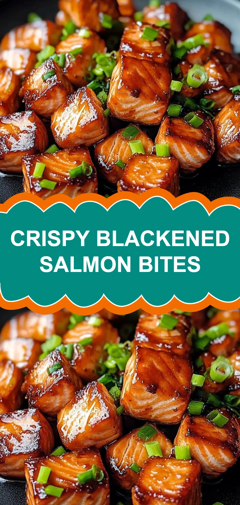 Crispy Blackened Salmon Bites