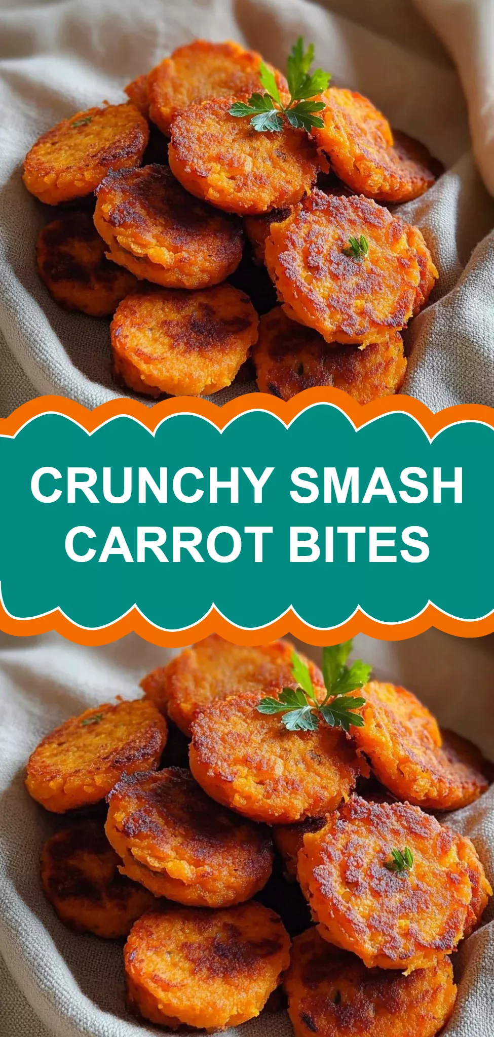 Crunchy Smash Carrot Bites