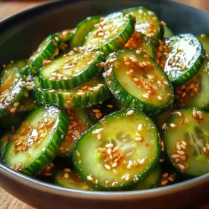Fresh cucumber slices served with spicy peanut sauce for a flavorful snack