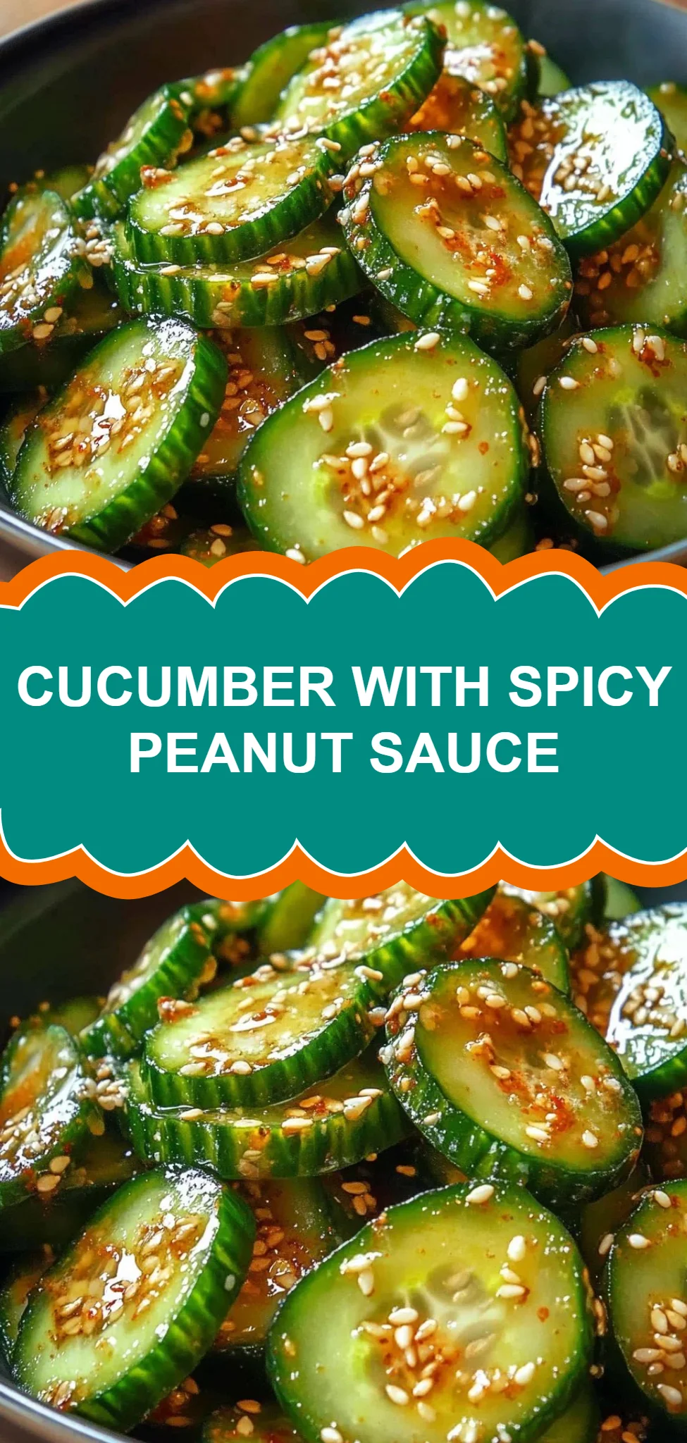 Cucumber with Spicy Peanut Sauce