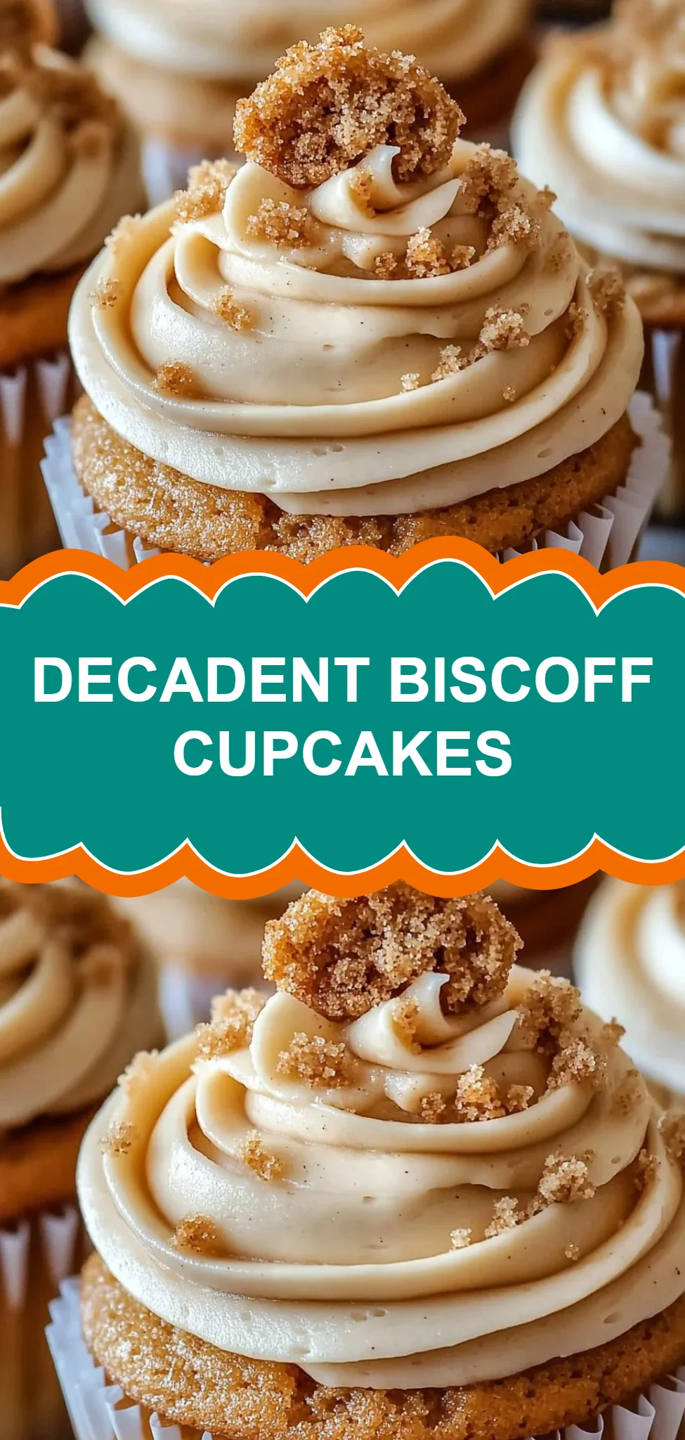 Decadent Biscoff Cupcakes