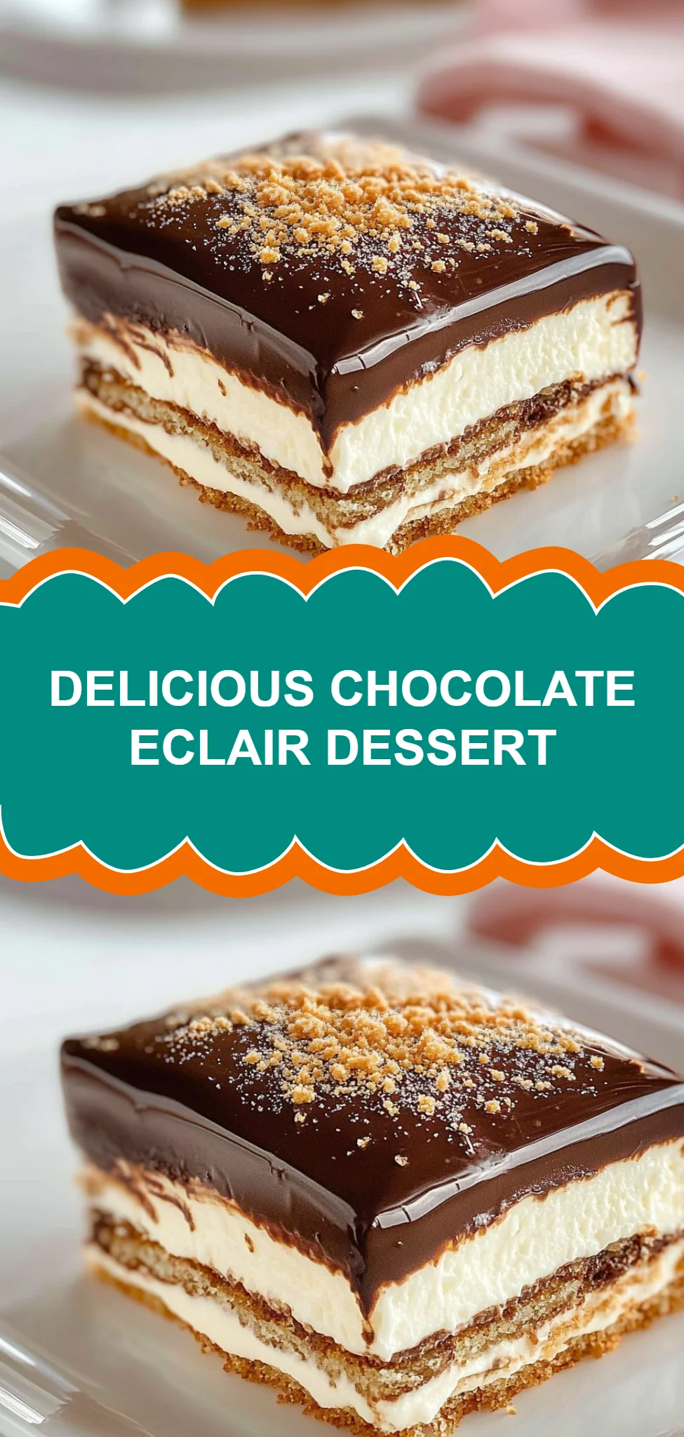 Delicious Chocolate Eclair Dessert