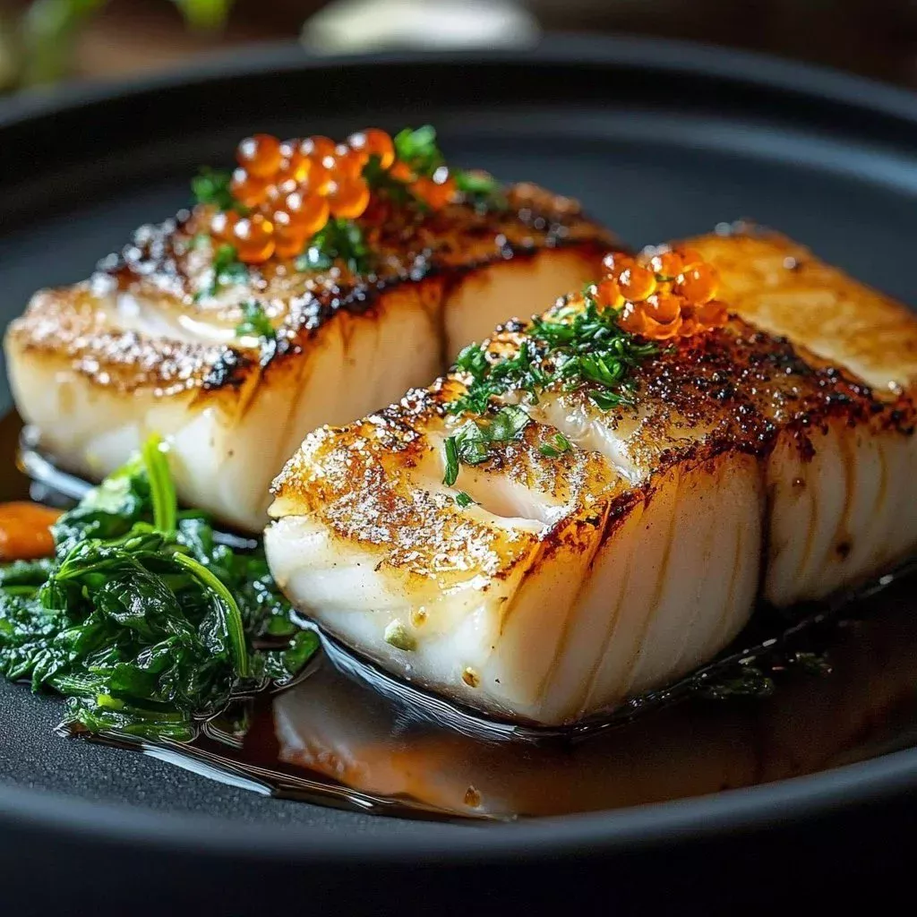 Delicious Ginger Soy Cod with Glaze served on a plate.