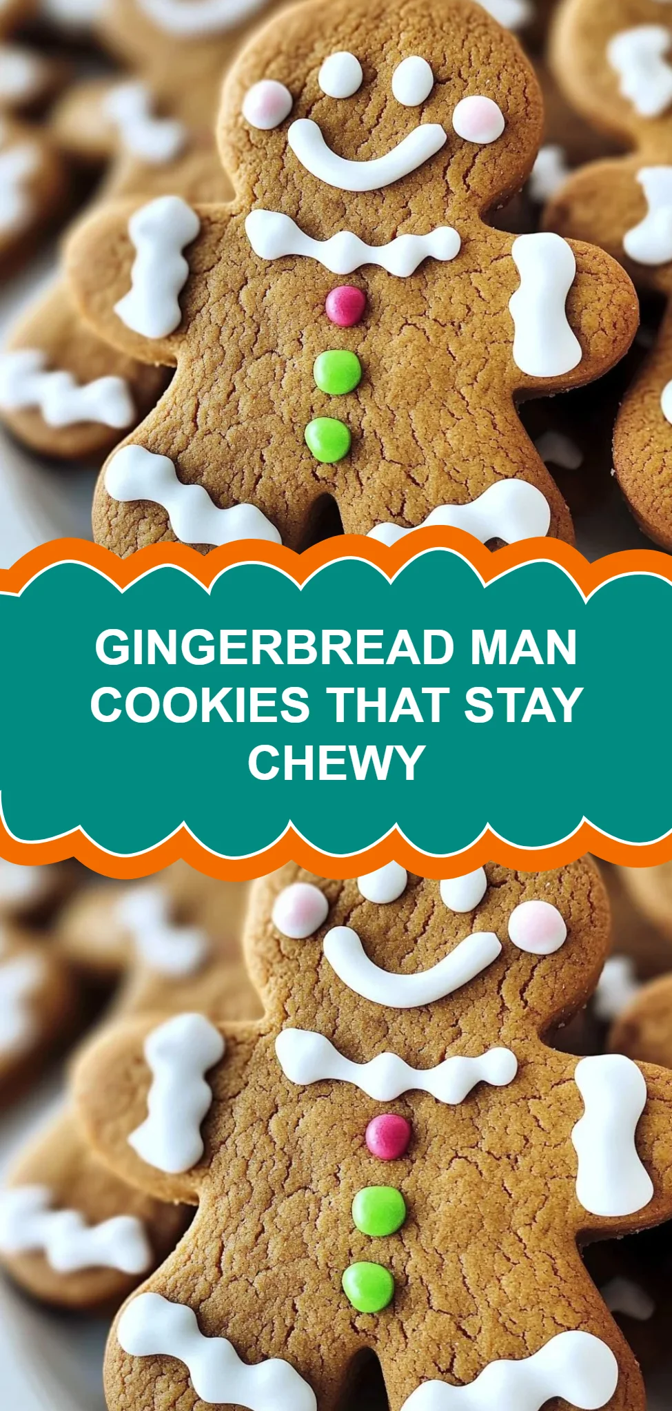 Gingerbread Man Cookies That Stay Chewy