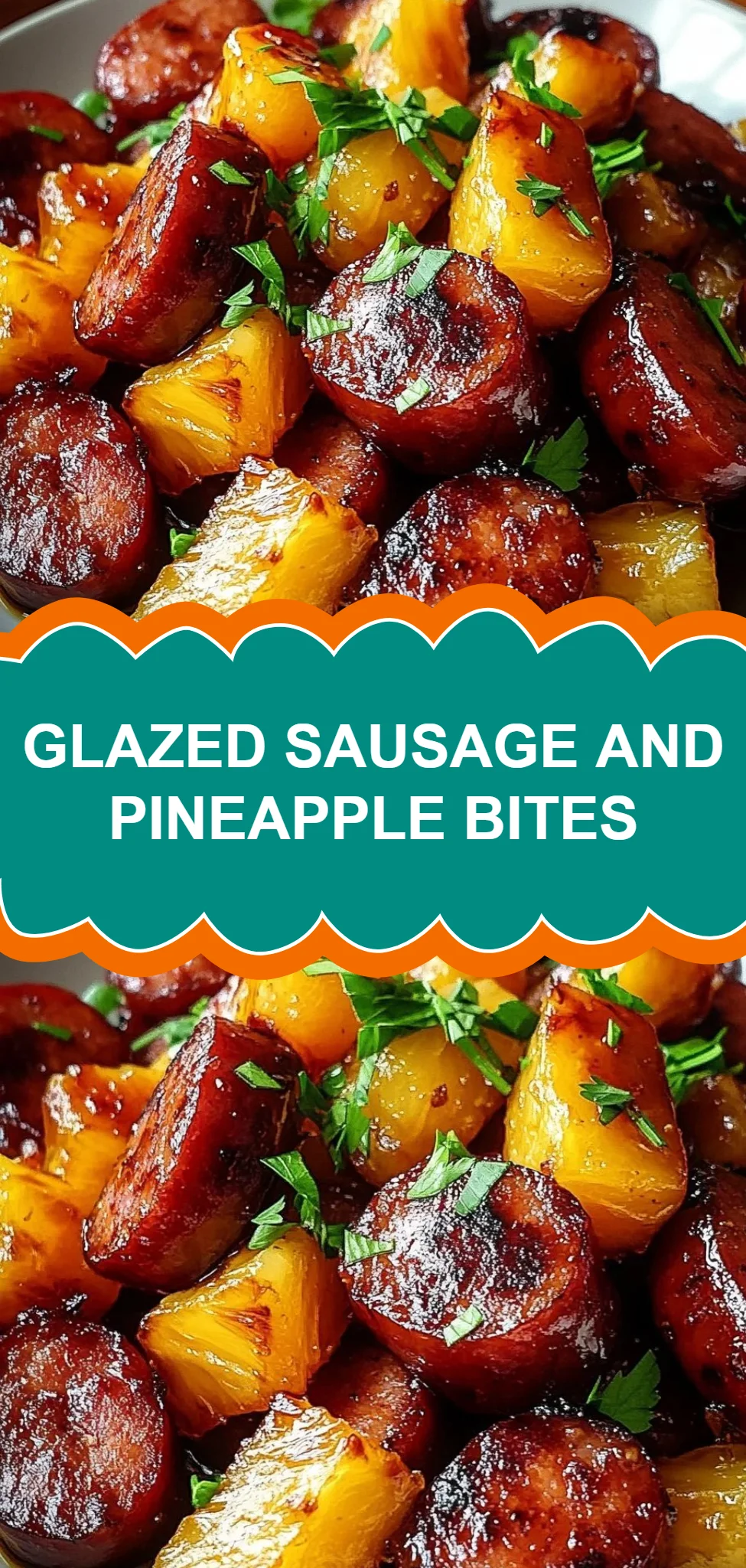 Glazed Sausage and Pineapple Bites