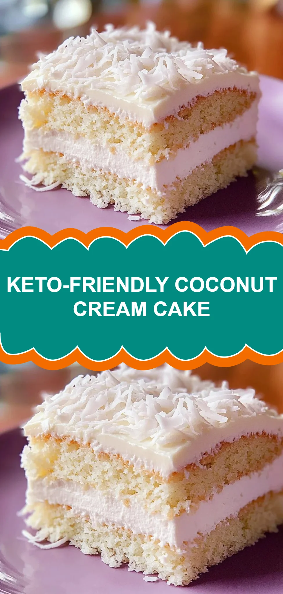 Keto-Friendly Coconut Cream Cake