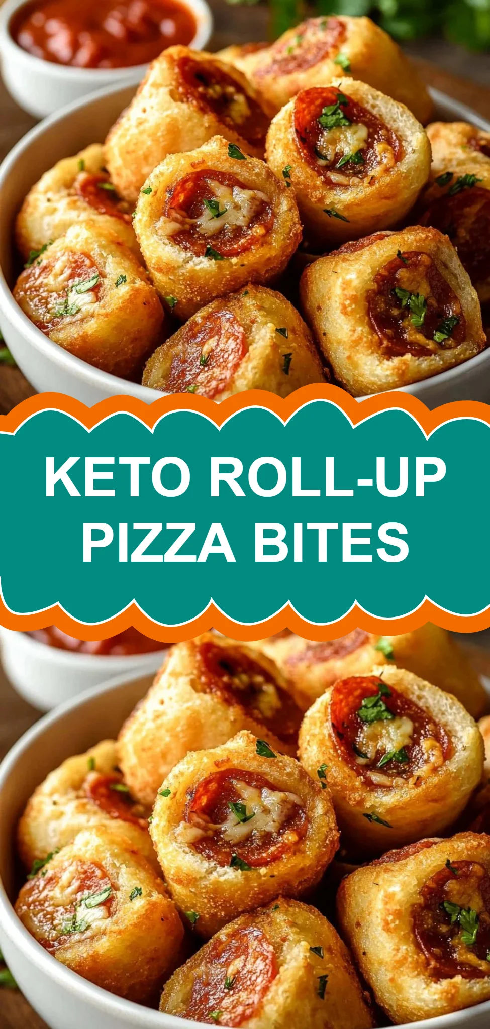 Keto Roll-Up Pizza Bites