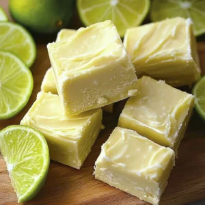Delicious homemade Key Lime Fudge dessert with a creamy texture.