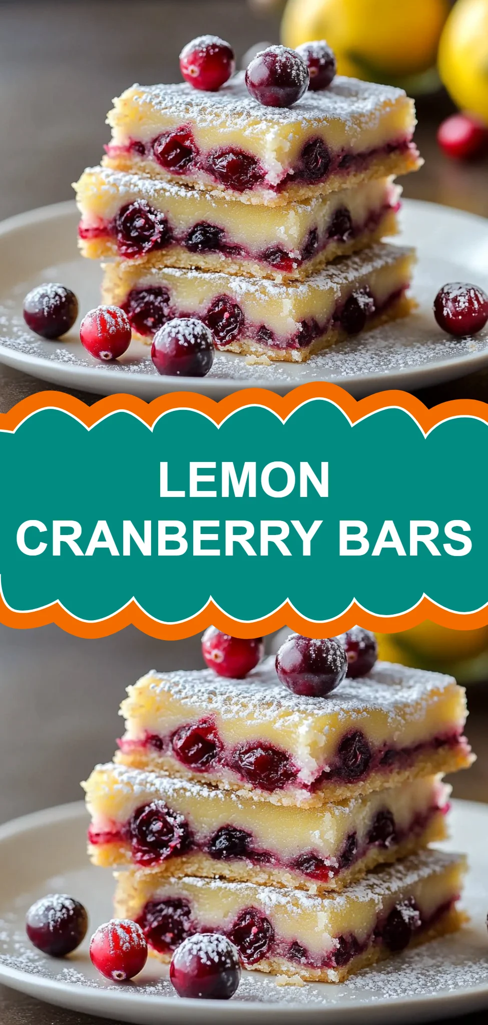 Lemon Cranberry Bars