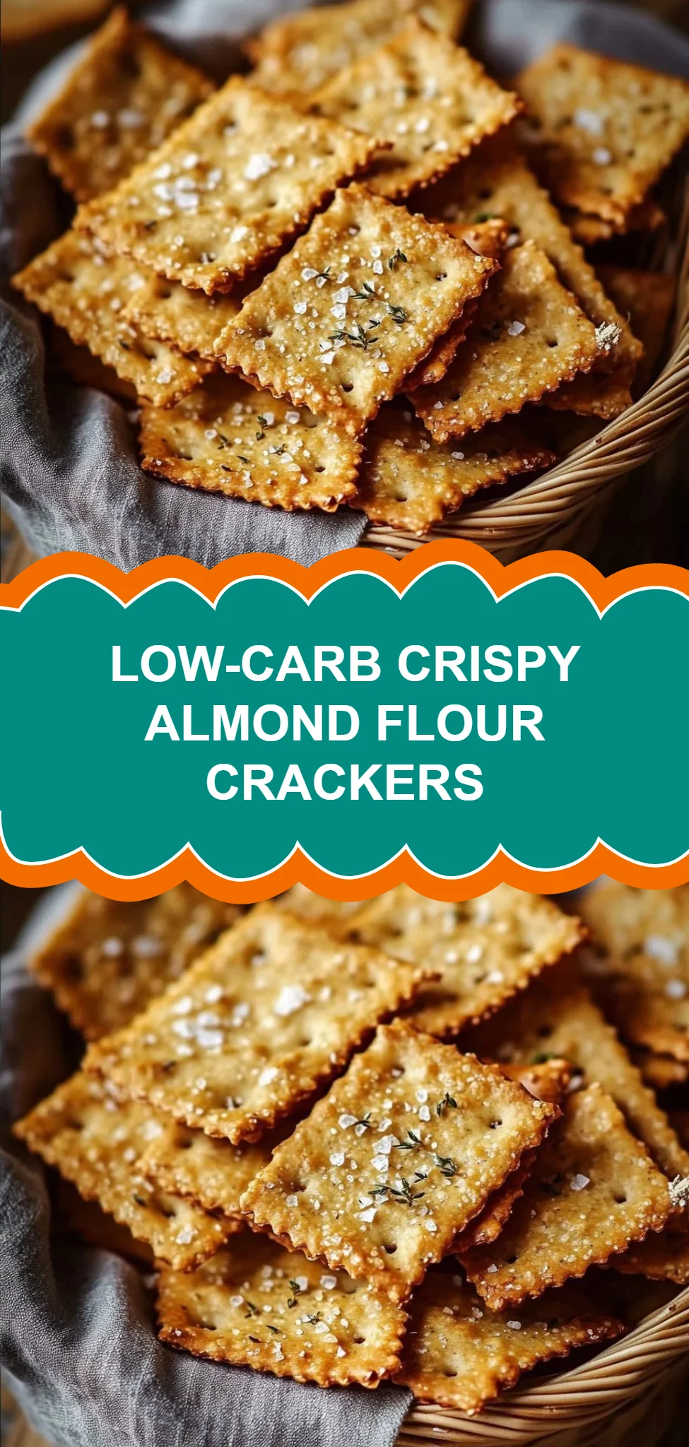 Low-Carb Crispy Almond Flour Crackers