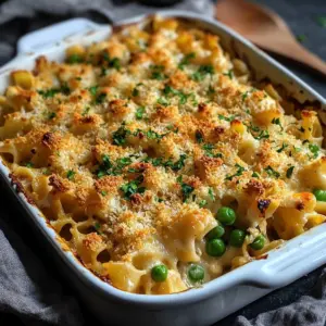 Delicious Minute Tuna Noodle Bake served in a bowl, perfect for a quick dinner.