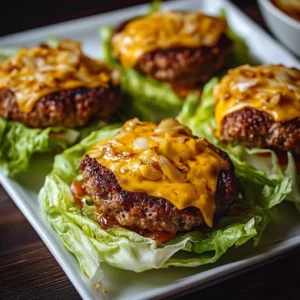 Oven-baked cabbage patties on a plate, golden and crispy, ready to enjoy.