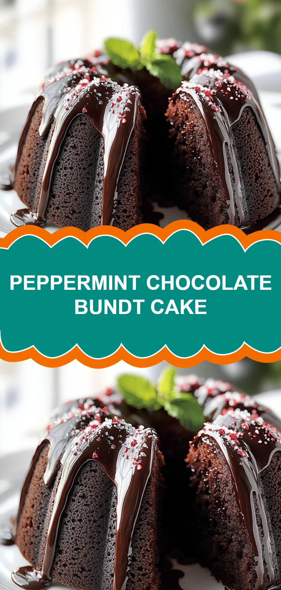 Peppermint Chocolate Bundt Cake